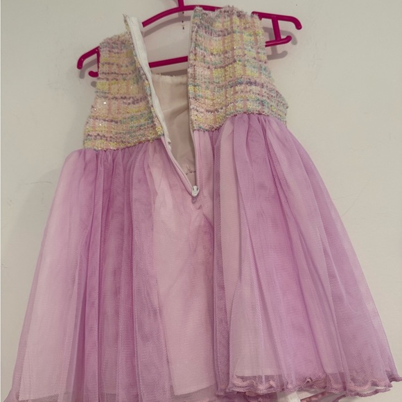 Girls Bonnie Baby 12m Pastel Tweed Coat with Lavender Tulle Dress Easter Dress - Picture 10 of 10